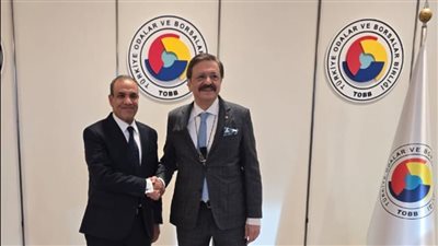 وزير الخارجية يجتمع برئيس الاتحاد التركي لغرف التجارة والصناعة والبورصات