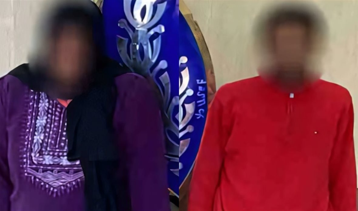 المتهمة ووالد الطفلين