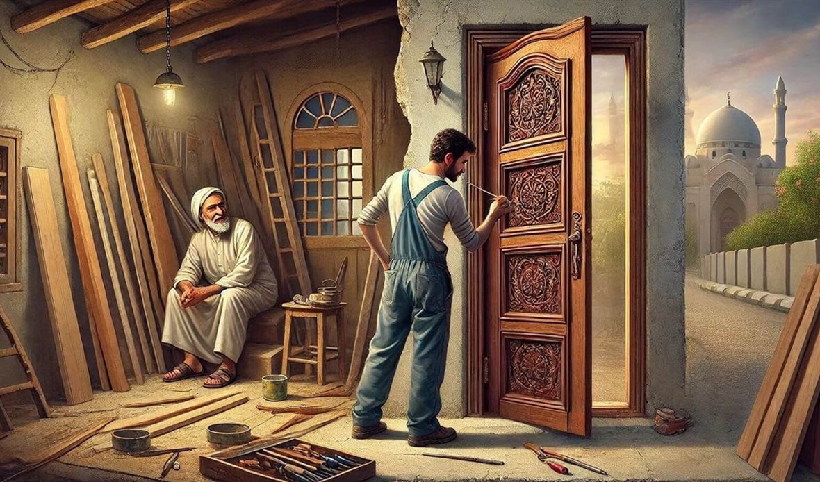 قصة مثل باب النجار
