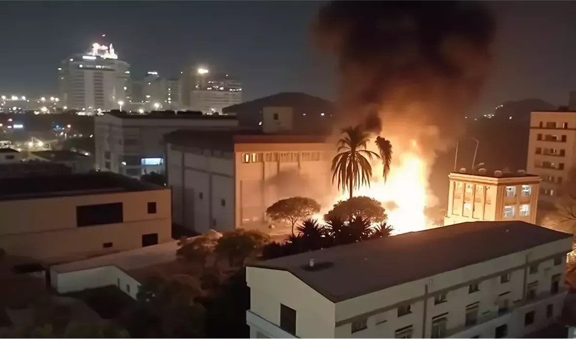 حريق بمحيط إدارة