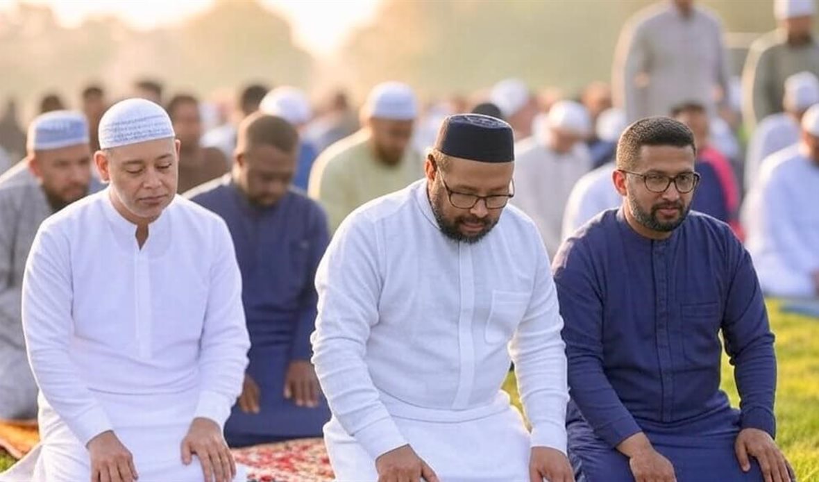 صلاة عيد الفطر تعبيرية