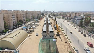 تقدم ملحوظ في تنفيذ المرحلة الأولى من مترو الإسكندرية بطول 21.7 كم وتشغيل مرتقب يحقق نقلة نوعية في النقل الجماعي المستدام ويخفض زمن الرحلة بنسبة 50%