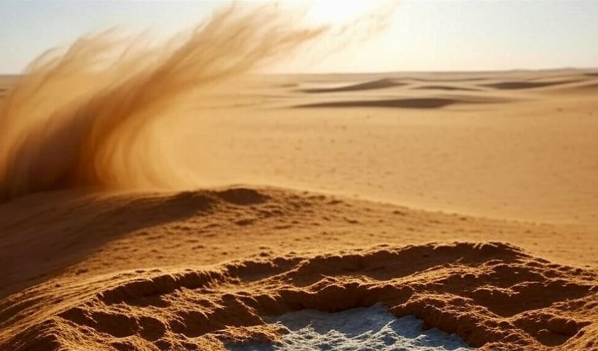 عاصفة رملية تضرب