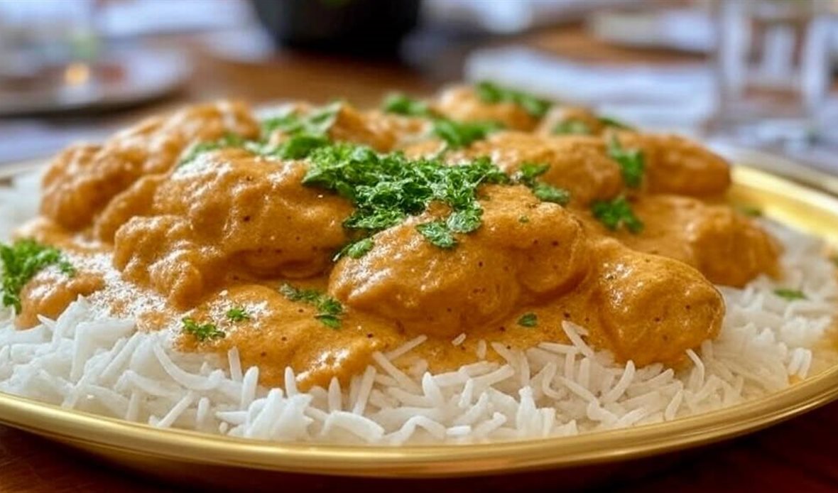 طبق دجاج بالزبدة