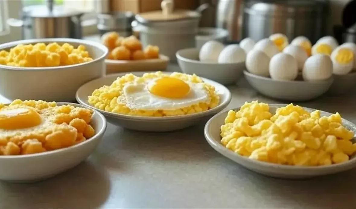 طرق مختلفة لطهي البيض