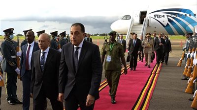 رئيس الوزراء المصري مصطفى مدبولي يصل أوغندا ممثلاً عن الرئيس السيسي للمشاركة في قمة الدول المساهمة بقوات في بعثة الاتحاد الأفريقي لدعم الصومال AUSSOM