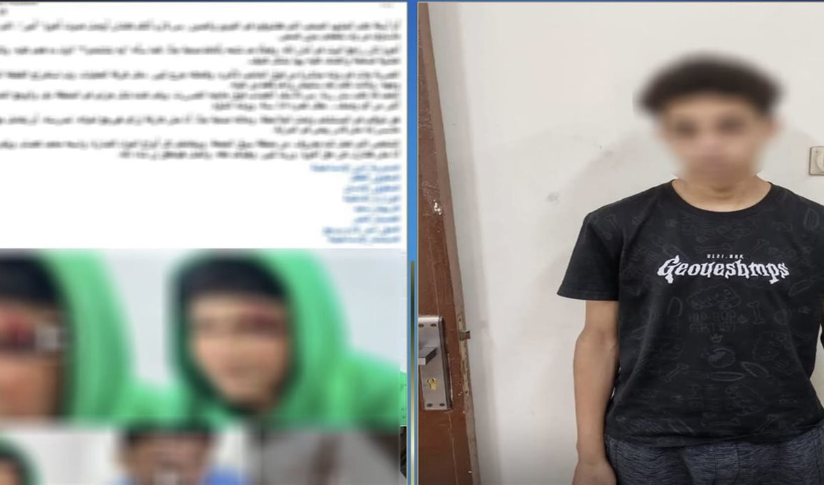 شاب يُصاب بعصا خشبية