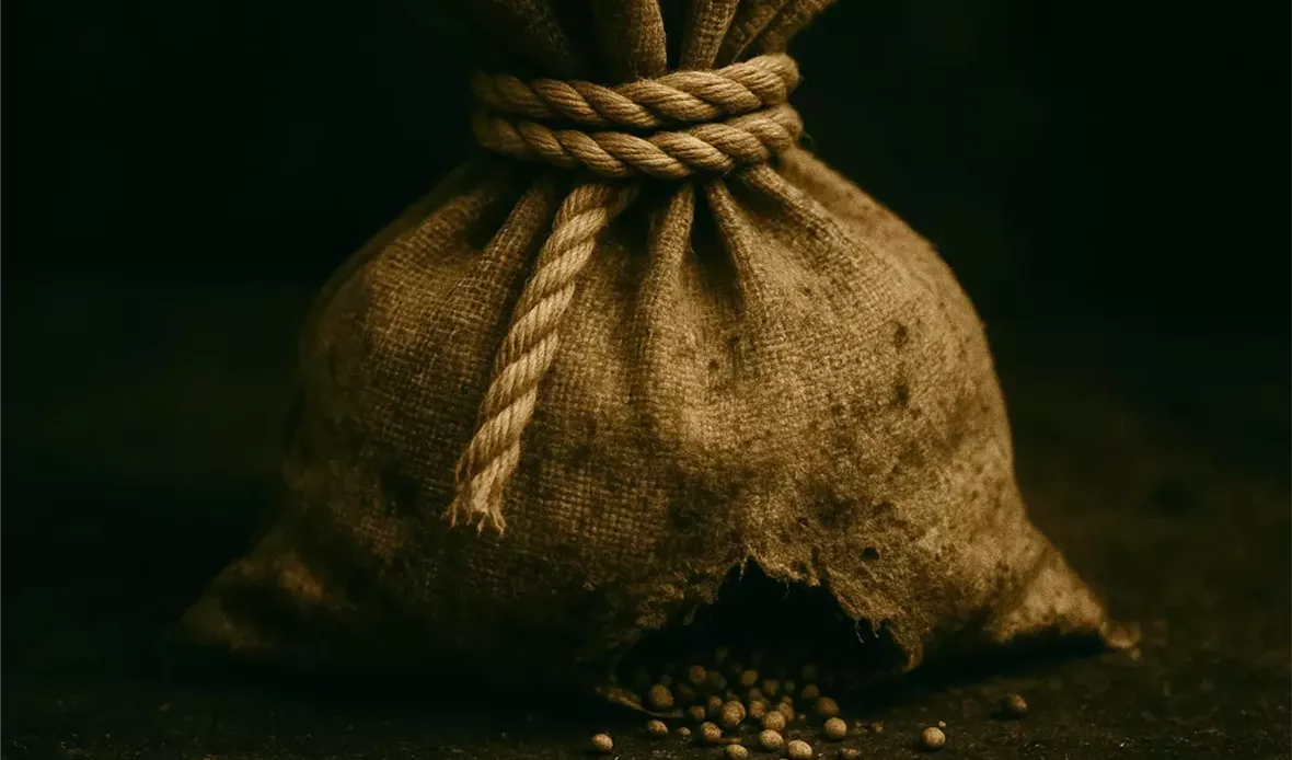 تتبت الحبل والجراب