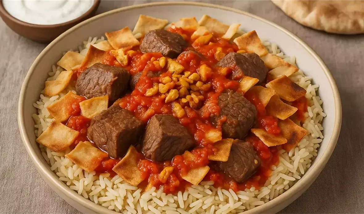 فتة لحم عيد الأضحى