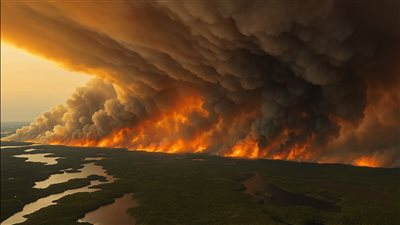 حرائق الغابات تخرج عن السيطرة في مانيتوبا الكندية وتؤدي إلى إجلاء أكثر من 17 ألف شخص في أكبر عملية إخلاء في الذاكرة الحديثة