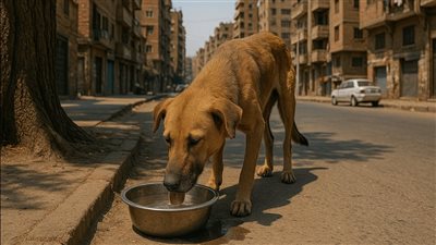 دار الإفتاء تحث على وضع الماء لحيوانات الشارع والطيور في الحر