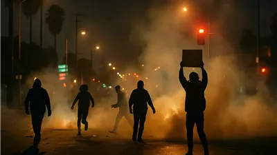 انتشار الحرس الوطني في لوس أنجلوس بعد اشتباكات بسبب مداهمات المهاجرين واحتجاجات غاضبة