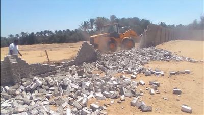 إزالة فورية لتعديات على أراضٍ زراعية بفايد في الإسماعيلية