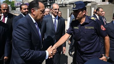 مدبولي يتابع حريق سنترال رمسيس ويوجه بخطة إنقاذ عاجلة