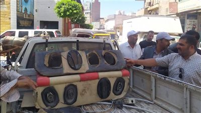 حملات مكثفة في الدقهلية لمكافحة التلوث السمعي وضبط 160 طقم صوت