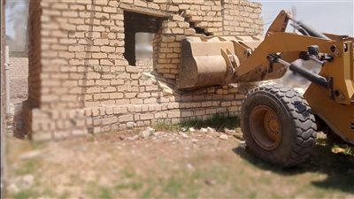 إزالة ١٢ حالة تعدٍّ بالتل الكبير ضمن الموجة ٢٦ لاسترداد أراضي الدولة