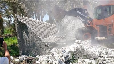إزالة 38 حالة تعدٍ على أراضي الدولة في الجيزة
