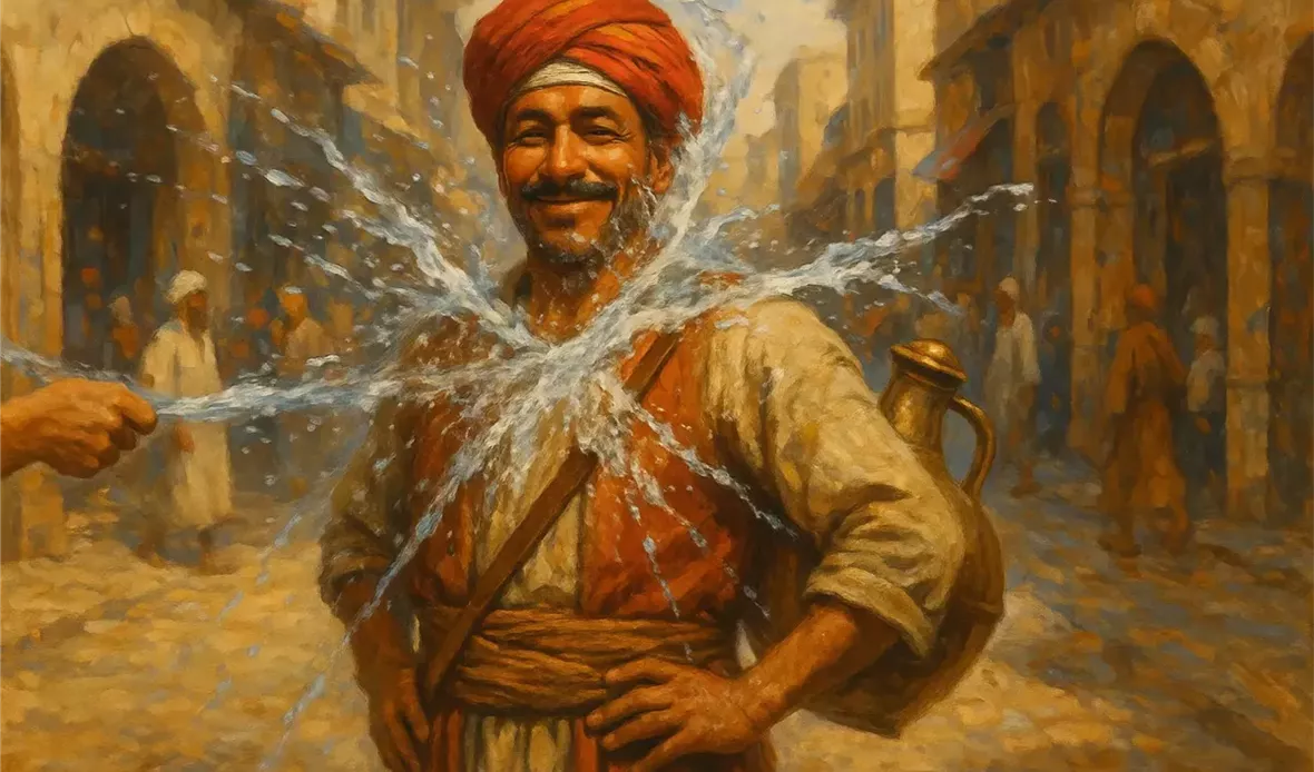 أبقى سقا وترش عليا