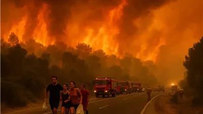 حرائق إسبانيا 2025.. تدمير واسع في لاس ميدولاس وإجلاء آلاف السكان