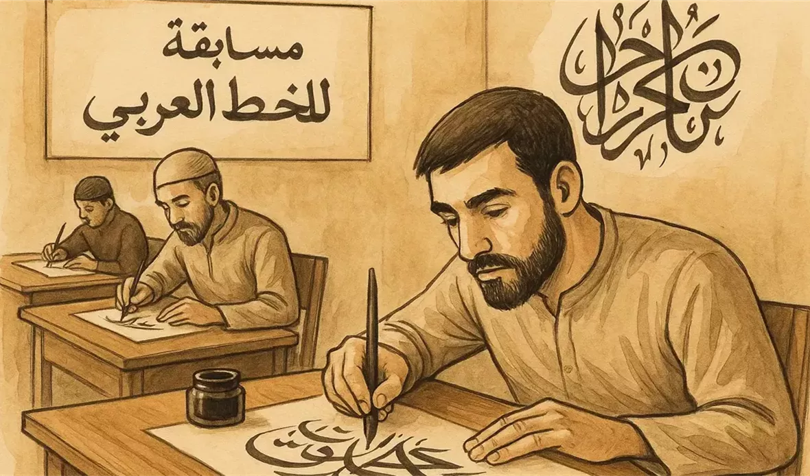 مشاركة نخبة الخطاطين