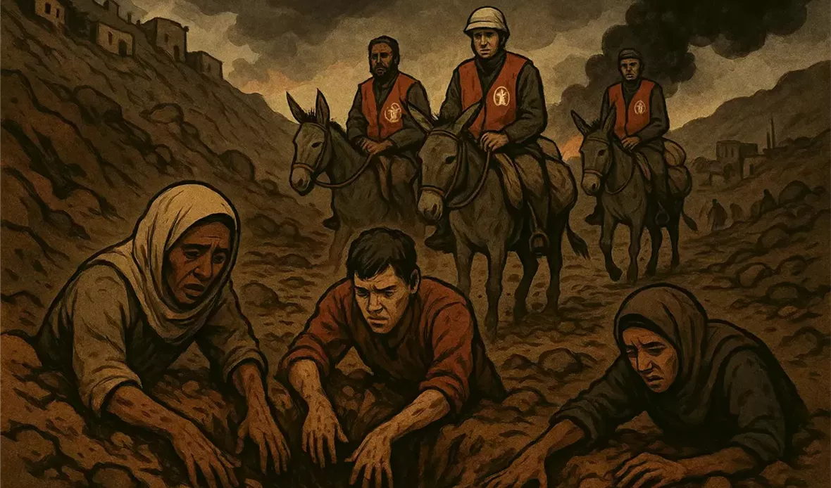 انهيار أرضي في ترسين