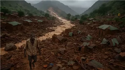 انهيار أرضي في جبل مرة بدارفور يُفجع السودان ويدمر قرية تاراسين