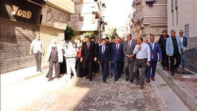 محافظ دمياط يفتتح منطقة الشهداء ضمن تطوير المناطق غير المخططة