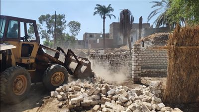 إزالة 21 حالة تعدي على أراضي زراعية وأملاك دولة بأسيوط