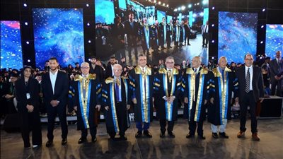 تكريم وزير التموين شريف فاروق ضمن احتفالية مرور 75 عامًا على إنشاء جامعة عين شمس
