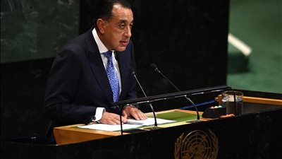 رئيس الوزراء يلقي كلمة مصر في الأمم المتحدة حول التسوية السلمية للقضية الفلسطينية وحل الدولتين