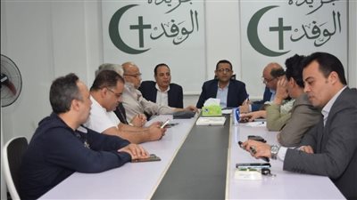 اجتماع مجلس نقابة الصحفيين بجريدة الوفد لمتابعة تطبيق الحد الأدنى للأجور