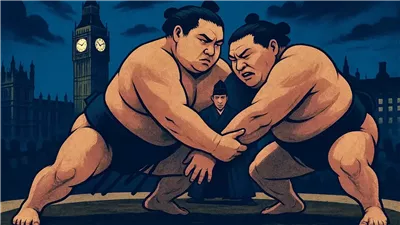 رياضة السومو اليابانية تضيء لندن في البطولة الكبرى
