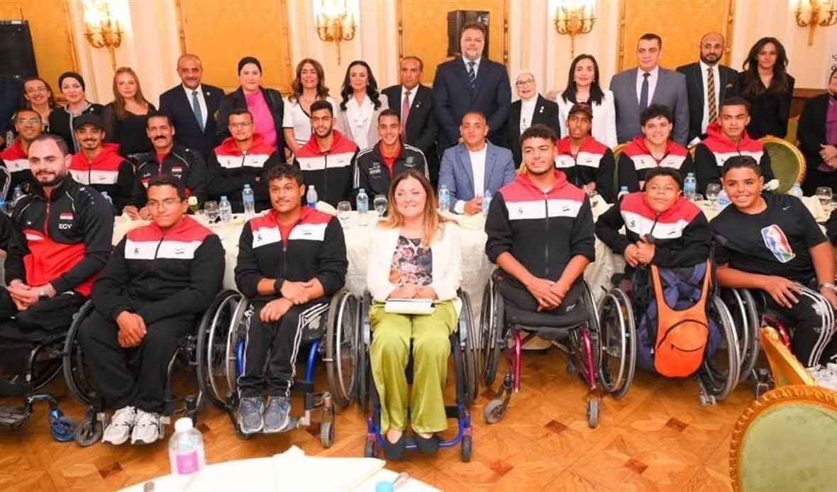 تكريم منتخب مصر لكرة