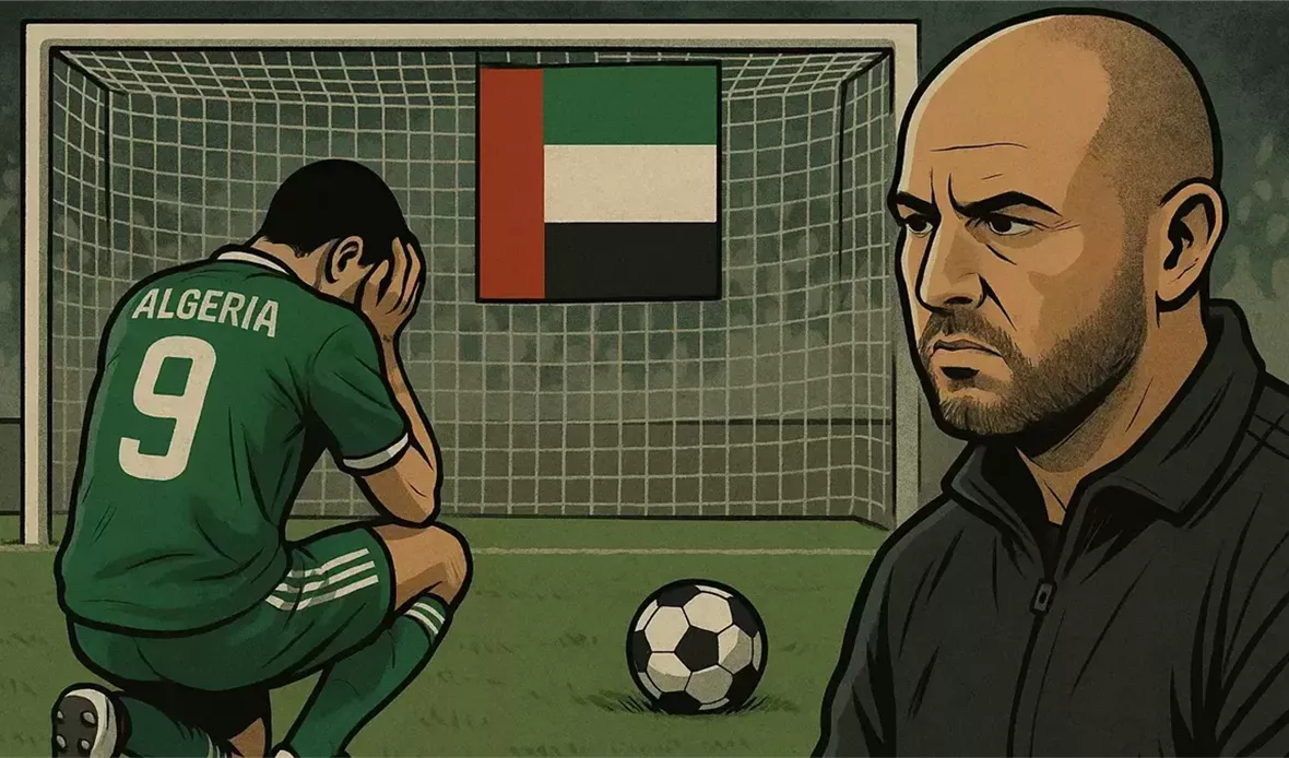 خروج المنتخب الجزائري