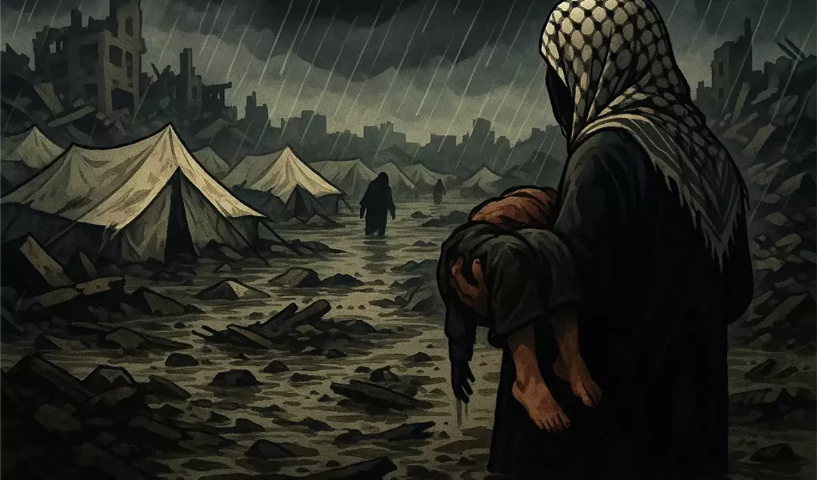 عواصف قوية في غزة