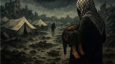 عواصف الشتاء تغرق مخيمات غزة وتتسبب في مقتل 14 فلسطينيًا بينهم أطفال