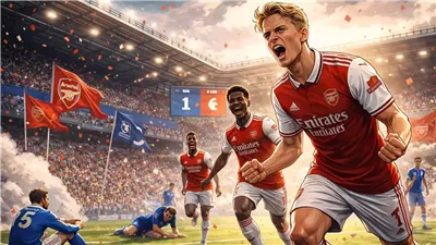 أرسنال يهزم إيفرتون ويعتلي صدارة الدوري الإنجليزي