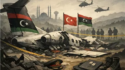 تحطم طائرة ليبية جنوب أنقرة يودي بمصرع رئيس أركان الجيش الليبي