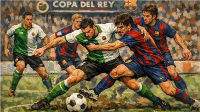 برشلونة يفوز على رسينغ سانتاندير 2 - 0 في كأس الملك 2026