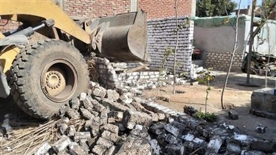 إزالة التعديات في الشرقية وحملة ميدانية كبرى لإزالة مخالفات البناء في 7 مراكز