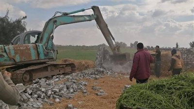 إزالة مبانٍ مخالفة جنوب بورسعيد ضمن الموجة 28 لحماية أراضي الدولة