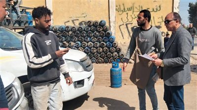 محافظ الجيزة يضخ 950 أسطوانة بوتاجاز إضافية في منشأة القناطر لمنع التزاحم أمام المستودعات