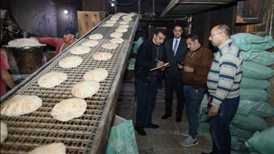 حملة على مخابز المنصورة تكشف نقص أوزان ومخالفات دقيق وأدوات عجين غير نظيفة