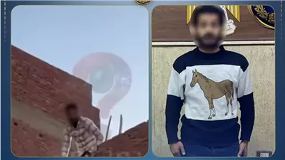 ضبط عاطل ألقى الحجارة على المارة من أعلى عقار في عين شمس