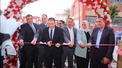 افتتاح تطوير وتوسعات مدرسة جمصة شرق الإعدادية الثانوية بدمياط ضمن خطة تطوير المدارس