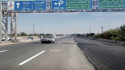 إعادة فتح كوبري بنها على النيل باتجاه القاهرة الإسكندرية بعد صيانة شاملة