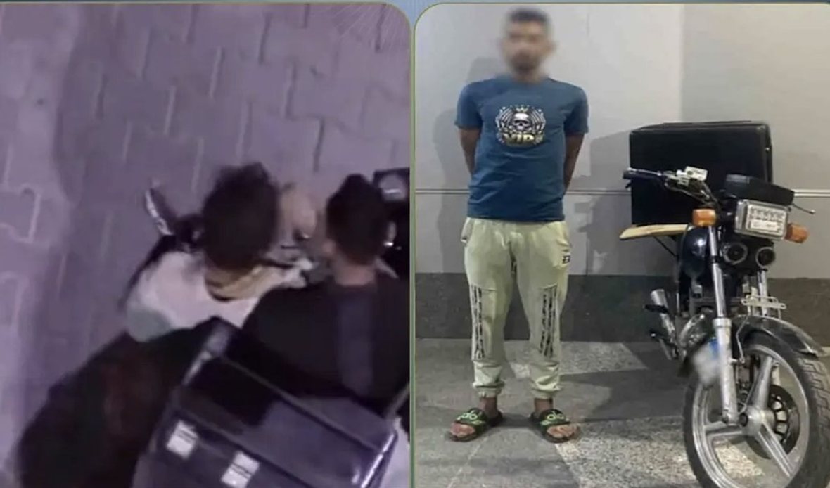 ضبط قائد دراجة نارية