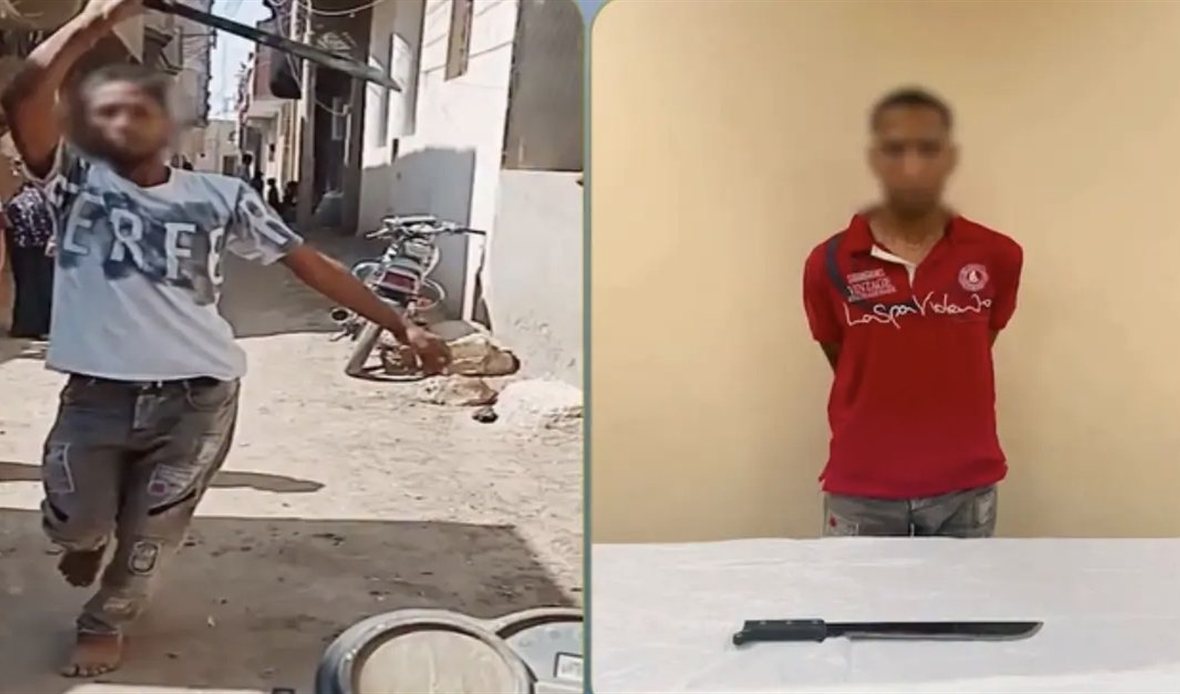 ضبط شخص اعتدى على