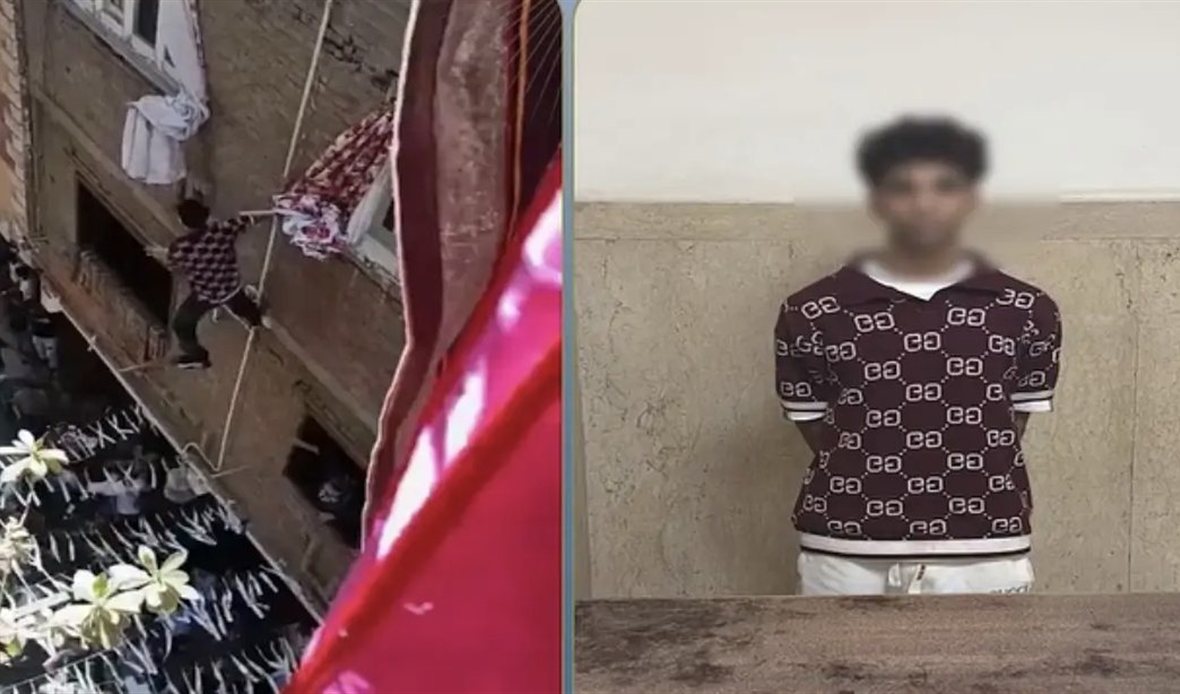 ضبط شخص ظهر في فيديو