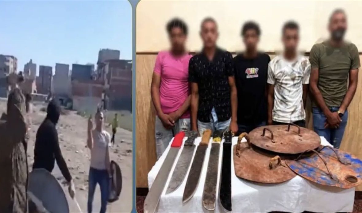 ضبط 5 أشخاص ظهروا